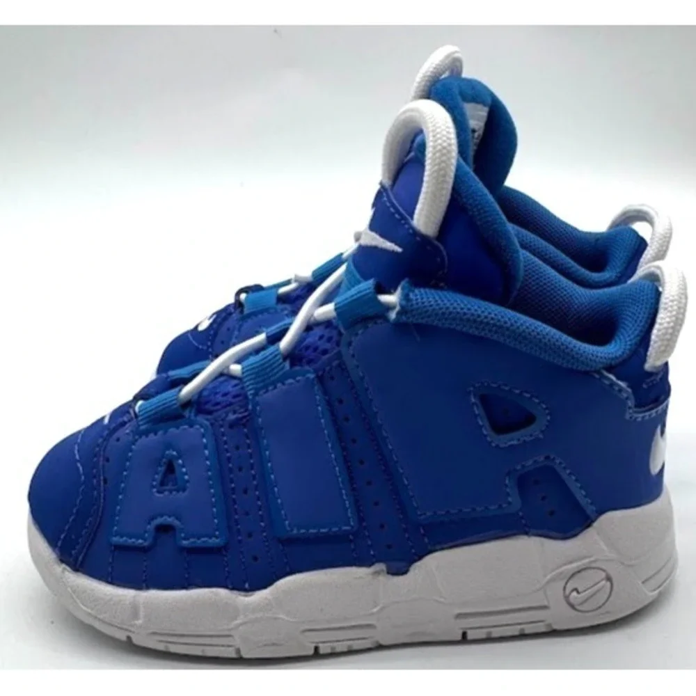 Nike Air More Uptempo GS Royal Blue White Sneakers Kids US 8C DM1027-400